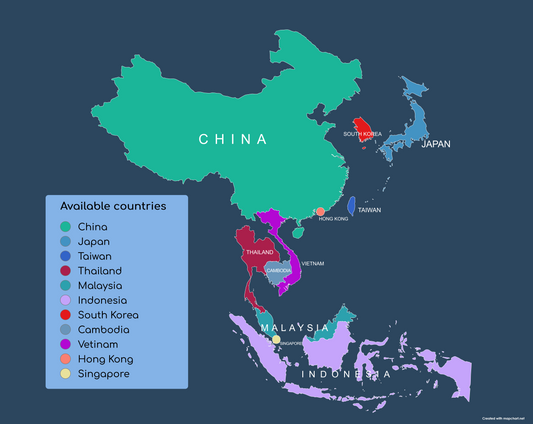 Asia (12 areas)  Daily Unlimited Plan