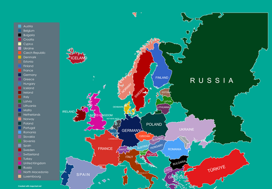 Europe (40+ areas)